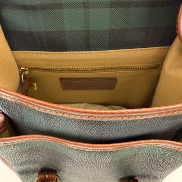 Vintage Polo Ralph Lauren Black Watch Plaid Back Pack~Vintage~Retro~Classic - Picture 7 of 8